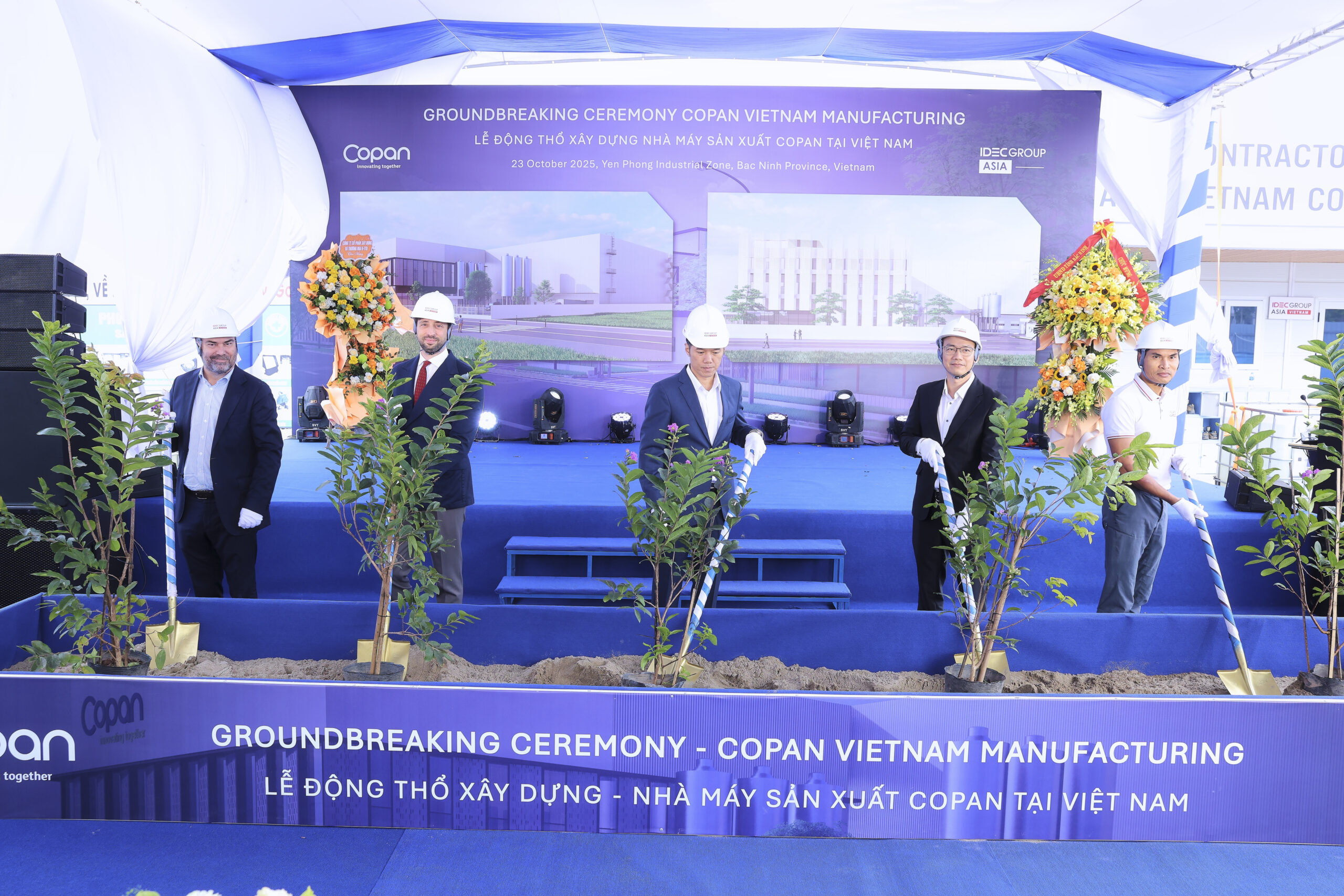 IDEC GROUP ASIA celebra l’inizio della costruzione del primo stabilimento COPAN in Vietnam