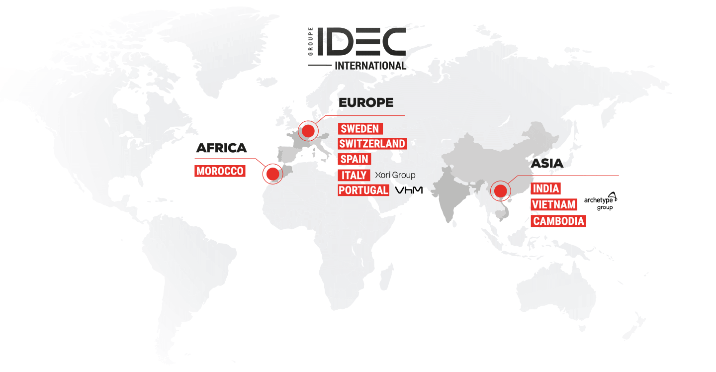 Map Groupe Idec International